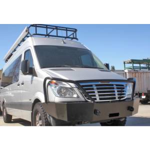 Aluminess - Aluminess 210166 Winch Front Bumper with Brush Guard Winch Ready for Mercedes Sprinter 2007-2013 - Image 4