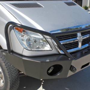 Aluminess - Aluminess 210166 Winch Front Bumper with Brush Guard Winch Ready for Mercedes Sprinter 2007-2013 - Image 5