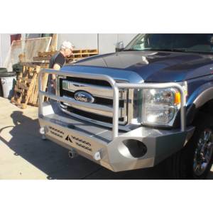 Aluminess - Aluminess 210188 Front Bumper with Brush Guard 2500/3500 for Ford F250/F350 2011-2016 - Image 3