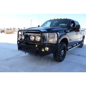 Aluminess - Aluminess 210188 Front Bumper with Brush Guard 2500/3500 for Ford F250/F350 2011-2016 - Image 6