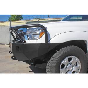 Aluminess - Aluminess 210230 Front Bumper with Brush Guard for Toyota Tacoma 2012-2015 - Image 2