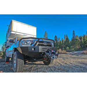 Aluminess - Aluminess 210230 Front Bumper with Brush Guard for Toyota Tacoma 2012-2015 - Image 4