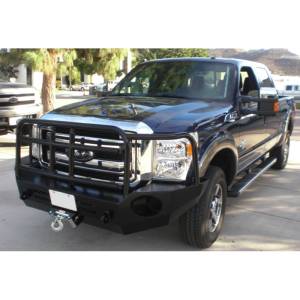 Aluminess - Aluminess 210238 Front Bumper with Brush Guard for Ford F250/F350 2011-2016 - Image 2