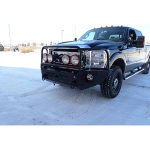 Aluminess - Aluminess 210238 Front Bumper with Brush Guard for Ford F250/F350 2011-2016 - Image 6