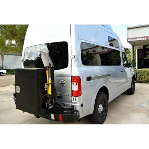 Aluminess - Aluminess 210245 Rear Bumper with Swing Arm for Nissan NV 2011-2018 - Image 2