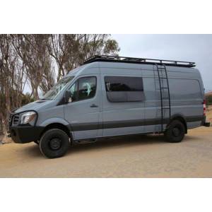 Aluminess - Aluminess 210262 Winch Front Bumper with Brush Guard Winch Ready for Mercedes Sprinter 2014-2018 - Image 2