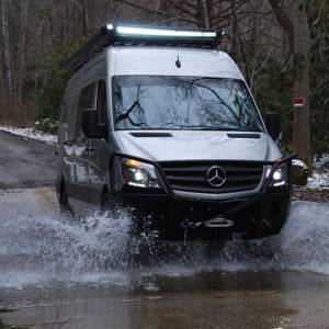 Aluminess - Aluminess 210262 Winch Front Bumper with Brush Guard Winch Ready for Mercedes Sprinter 2014-2018 - Image 6