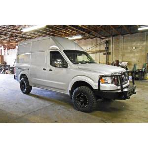 Aluminess - Aluminess 210283 Slimline Front Bumper with Bull Bar for Nissan NV 2011-2018 - Image 2