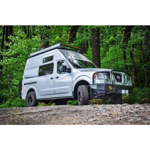Aluminess - Aluminess 210283 Slimline Front Bumper with Bull Bar for Nissan NV 2011-2018 - Image 3