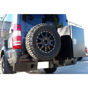 Aluminess - Aluminess 210288 Rear Bumper with Hitch and Swing Arm - Single Rear Wheel for Mercedes Sprinter 2007-2018 - Image 5
