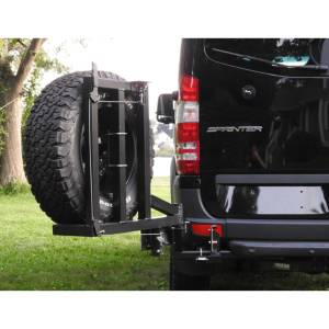 Aluminess - Aluminess 210294 Single Rear Wheel Tire Carrier for Mercedes Sprinter 2007-2018 - Image 2