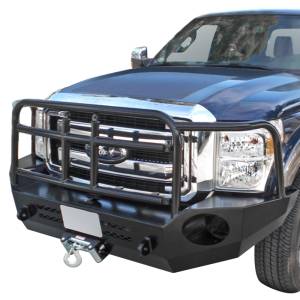 Aluminess - Aluminess 210301 Slimline Front Bumper with Bull Bar for Ford F250/F350 2011-2016 - Image 3