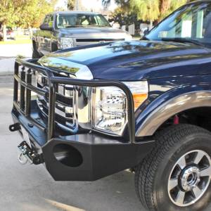 Aluminess - Aluminess 210301 Slimline Front Bumper with Bull Bar for Ford F250/F350 2011-2016 - Image 5