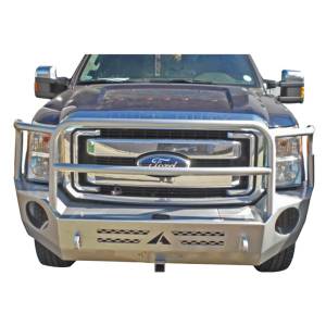 Aluminess - Aluminess 210301 Slimline Front Bumper with Bull Bar for Ford F250/F350 2011-2016 - Image 6