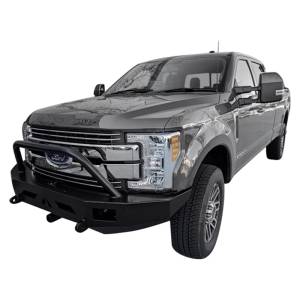 Aluminess - Aluminess 210303 Slimline Front Bumper with Pre-Runner Bar for Ford F250/F350/F450/F550 2017-2021 - Image 2