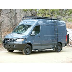 Aluminess - Aluminess 210304 144" Wheel Base Nerf Bars with Tread Plate Step for Mercedes Sprinter 2007-2020 - Image 3