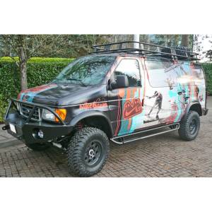 Aluminess - Aluminess 210400 Regular Body Gutter Mount Roof Rack for Ford Econoline Van 1992-2014 - Image 2