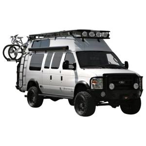 Aluminess 210401 Extended Body Gutter Mount Roof Rack for Ford Econoline Van 1992-2014