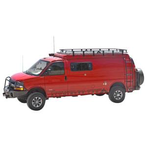 Aluminess 210415 Extended Body High Roof Rack for Ford Transit Van 2015-2020