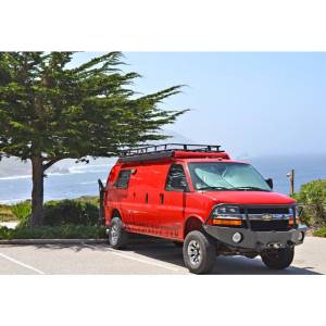 Aluminess - Aluminess 210416 Regular Body Gutter Mount Roof Rack for Chevy Express Van 2003-2020 - Image 2