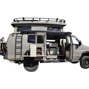 Aluminess 210420 Regular Body SMB Tex/IND Penthouse Roof Rack for Chevy Express Van 2003-2020