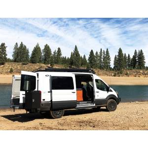 Aluminess - Aluminess 210500 Rear Bumper with Hitch and Swing Arm for Ford Transit Van 2015-2019 - Image 2