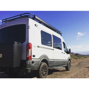 Aluminess - Aluminess 210500 Rear Bumper with Hitch and Swing Arm for Ford Transit Van 2015-2019 - Image 5