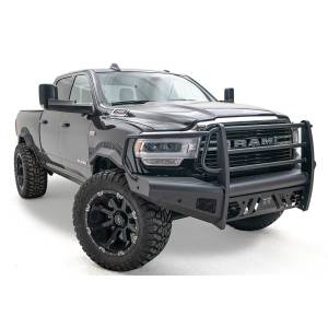 Fab Fours - Fab Fours DR19-Q4460-1 Black Steel Elite Front Bumper with Full Grill Guard for Dodge Ram 2500/3500 2019-2021 - Image 2