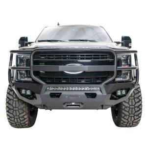 Fab Fours FS17-X4160-1 Matrix Front Bumper with Full Grill Guard for Ford F250/F350 2017-2021