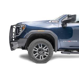 Fab Fours - Fab Fours GM20-Q5060-1 Black Steel Elite Front Bumper with Full Grill Guard for GMC Sierra 2500/3500 2020-2021 - Image 4
