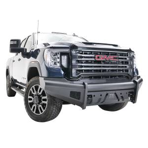 Fab Fours GM20-Q5061-1 Black Steel Elite Front Bumper with No Guard for GMC Sierra 2500/3500 2020-2021