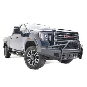 Fab Fours - Fab Fours GM20-Q5062-1 Black Steel Elite Front Bumper with Pre-Runner Guard for GMC Sierra 2500/3500 2020-2021 - Image 2