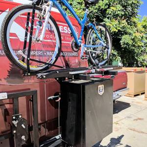 Aluminess - Aluminess 210042.2 Rear Bumper with Brush Guard and Bike Rack Swing Arm for Ford F250/F350 1999-2016 - Image 3