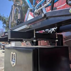 Aluminess - Aluminess 210042.2 Rear Bumper with Brush Guard and Bike Rack Swing Arm for Ford F250/F350 1999-2016 - Image 4