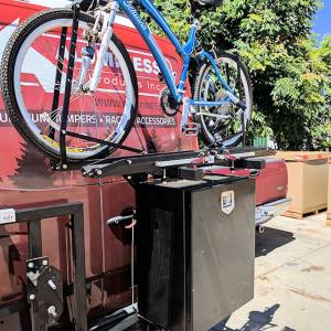 Aluminess - Aluminess 210043.2 Rear Bumper with Brush Guard and Bike Rack Swing Arm for Ford Excursion 1999-2005 - Image 2