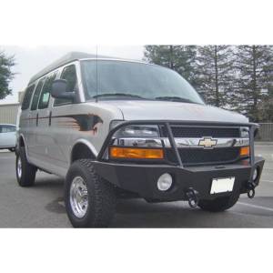 Aluminess - Aluminess 210044.2 Front Bumper with Brush Guard for Chevy Express Van 2003-2016 - Image 5