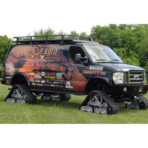 Aluminess - Aluminess 210048.2 Front Bumper with Brush Guard and Square Light Holes for Ford Econoline Van 2008-2014 - Image 13