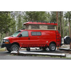 Aluminess - Aluminess 210163.1 Driver Side Mid Mounted Ladder for Chevy Express Van 2003-2020 - Image 2