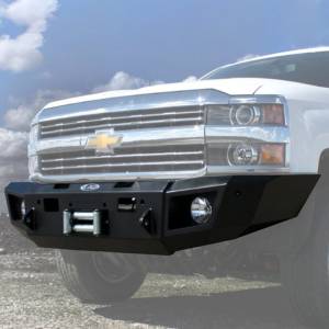 LOD Bumpers - LOD CFB1001 Winch Front Bumper with Sensor Holes for Chevy Silverado 2500/3500 2015-2019 - Black Texture - Image 2