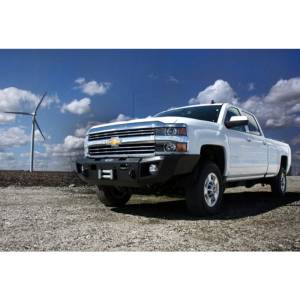 LOD Bumpers - LOD CFB1001 Winch Front Bumper with Sensor Holes for Chevy Silverado 2500/3500 2015-2019 - Black Texture - Image 5