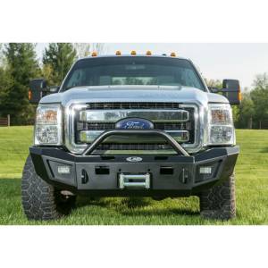 LOD Bumpers - LOD FFB1002 Winch Front Bumper with Bull Bar for Ford F250/F350 2011-2016 - Black Texture - Image 2