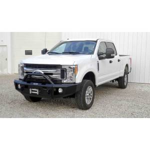 LOD Bumpers - LOD FFB1702 Winch Front Bumper with Bull Bar for Ford F250/F350 2017-2021 - Black Texture - Image 4