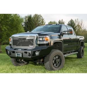 LOD Bumpers - LOD GFB1001 Winch Front Bumper with Sensor Holes for GMC Sierra 2500/3500 2015-2019 - Black Texture - Image 2