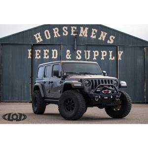 LOD Bumpers - LOD JFB1800 Destroyer Shorty Front Bumper for Jeep Wrangler JL 2018-2020 - Bare Steel - Image 2