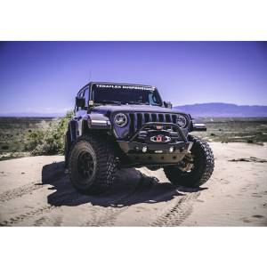 LOD Bumpers - LOD JFB1800 Destroyer Shorty Front Bumper for Jeep Wrangler JL 2018-2020 - Bare Steel - Image 5