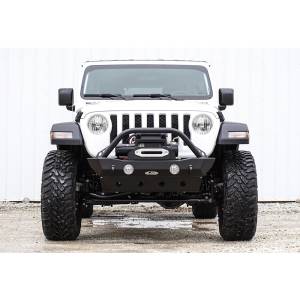 LOD Bumpers - LOD JFB1800 Destroyer Shorty Front Bumper for Jeep Wrangler JL 2018-2020 - Bare Steel - Image 7
