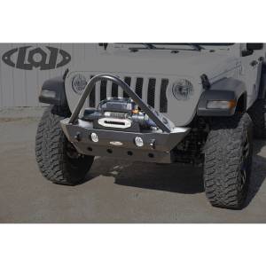 LOD Bumpers - LOD JFB1804 Destroyer Shorty Front Bumper for Jeep Wrangler JL 2018-2020 - Bare Steel - Image 3