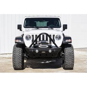 LOD Bumpers - LOD JFB1804 Destroyer Shorty Front Bumper for Jeep Wrangler JL 2018-2020 - Bare Steel - Image 4