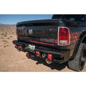 Bodyguard - Bodyguard DGR09A A2 Rear Bumper with Dual Exhaust Only 5 Lug for Dodge Ram 1500 and Rebel 2009-2019 - Image 5