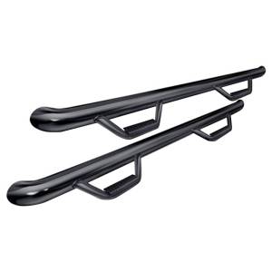 N-Fab C0180CC Cab Length Nerf Bars for Chevy Silverado and GMC Sierra 1500/1500 HD/2500/2500 HD/3500 Crew Cab 2001-2006 - Gloss Black